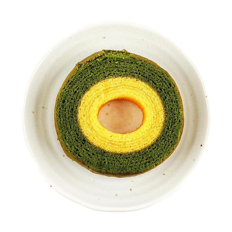Matcha Layered Baumkuchen Cake 1.59 oz[Made With Premium Matcha Powder] [Breakfast Afternoon Tea Snacks] 6