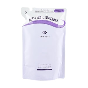 일본 OFF&RELAX 스파 컨디셔너 실키 나이트 리페어 리필 400ml