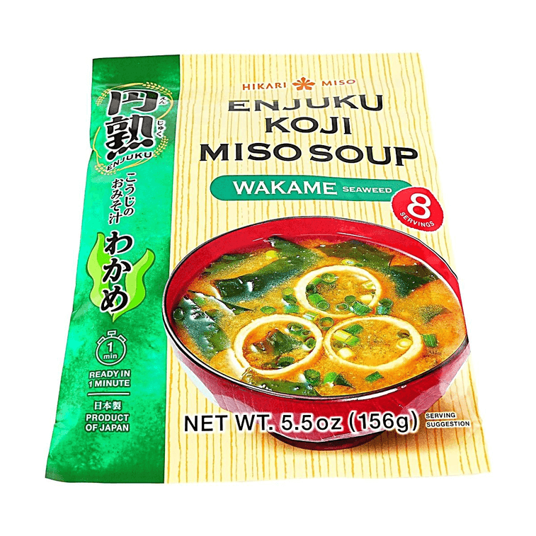 Enjuku Instant Miso Soup Wakame Seaweed, 5.5 oz 4