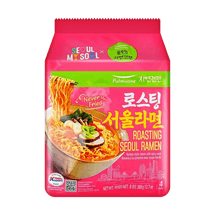 韓國PULMUONE圃美多× Seoul My Soul聯名 首爾拉麵 泡麵泡麵 4連包 388g【非油炸麵條 低卡】【首爾市民靈魂食物】