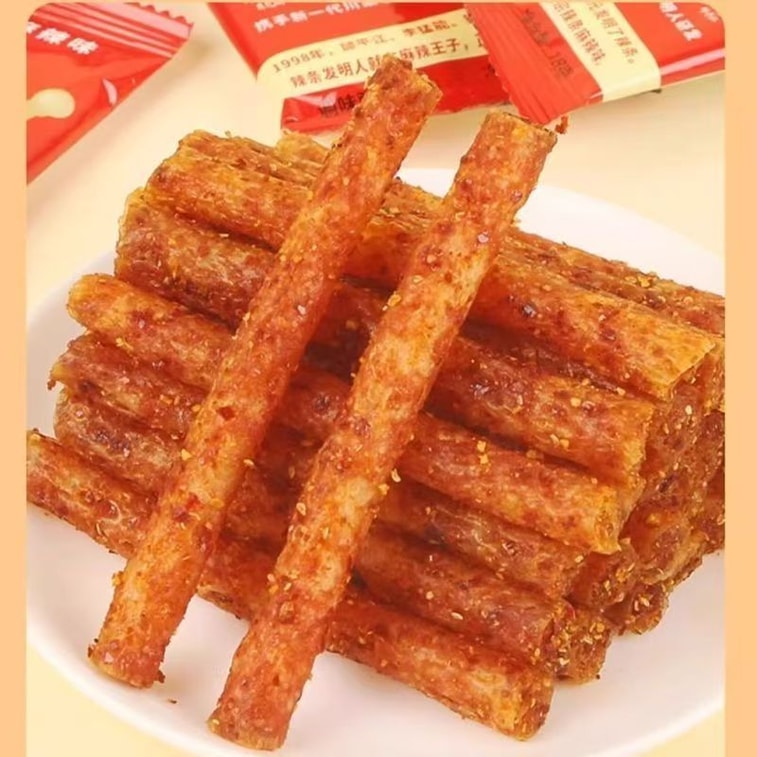 Spicy nostalgic gluten snack, slightly numbing and slightly spicy, 18g*5 packs 5