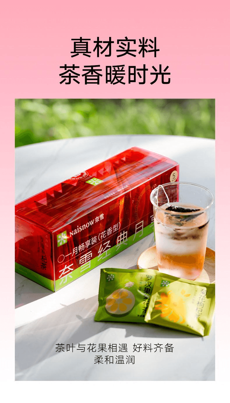 【中国直邮】 奈雪的茶 果香月享茶 30袋/盒