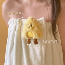 Xinzhi Tu バスタオル バススカート + タオル + ヘアドライキャップ 3点セット 柔らかく速乾性 クリームホワイト Instagramスタイル 柔らかく速乾性 3点バスタオルセット