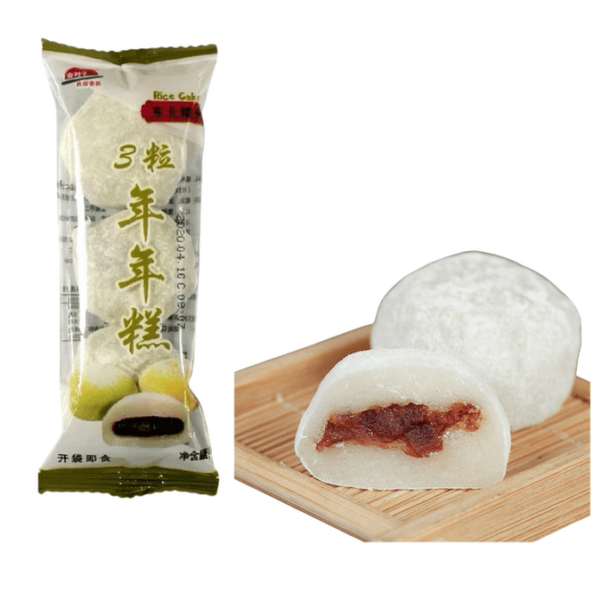 【中国直送】塩城年賀餅 1袋*50g 韓国風味 東北もち米餅 もち米と小豆のサンドイッチケーキ すぐに食べられる韓国冷菓