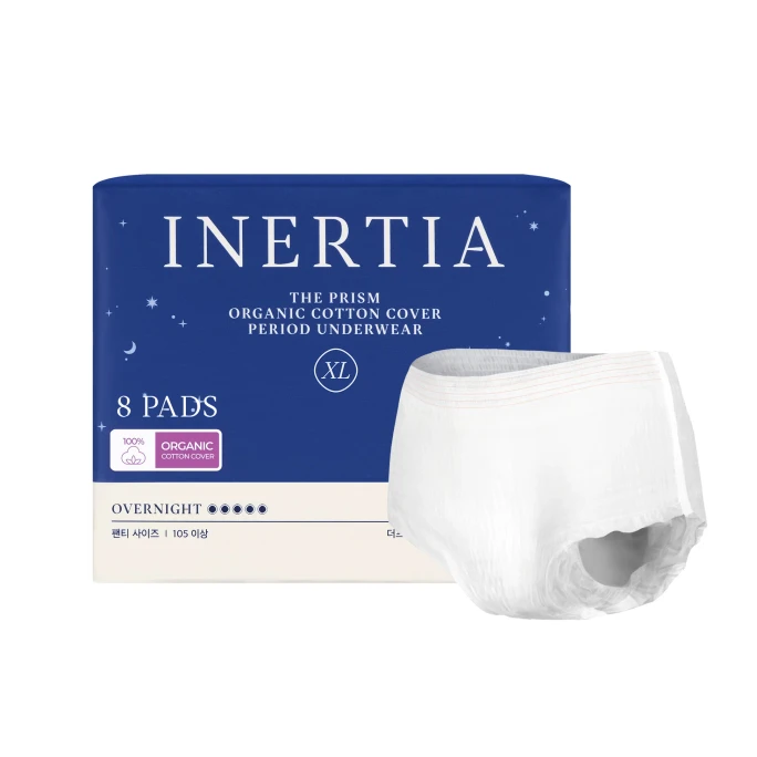 The Prism Organic Cotton Period Underwear Overnight Protection XL 8pcs