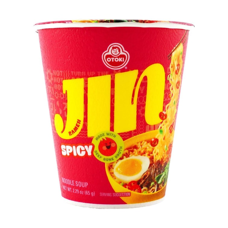 韩国OTTOGI / OTOKI不倒翁 JIN拉面方便面 辣味 杯装 65g 【韩国国民泡面】 6