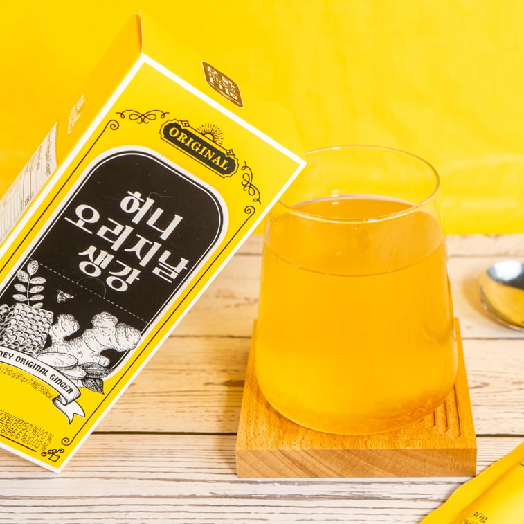 Honey Original Ginger Tea sticks 1.06 oz x 7 sticks 4