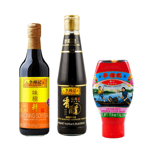 【Kitchen Essentials Trio】Seasoning Soy Sauce+Selected Aromatic Vinegar+Premium Oyster Sauce 【Valuable Pack】