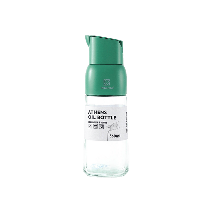 Oil Dispenser Bottle Sauce Container Bottle Green, 18.9 fl oz