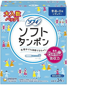 Sophy Soft Tampon Regular [34 pieces]