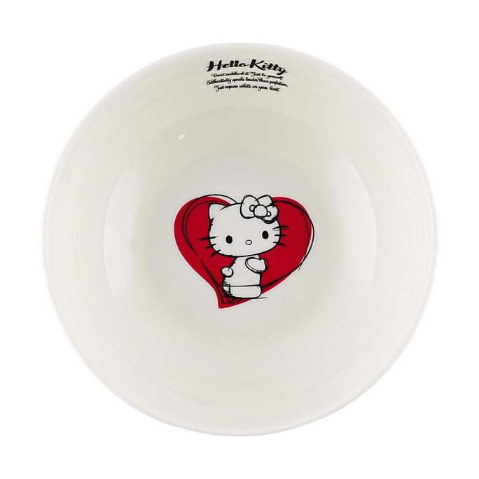 Skater Hello Kitty Hand-painted Style Fruit Plate Ceramic Tableware 13cm