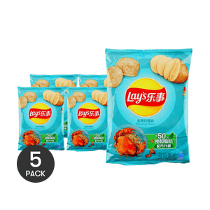 Fried Crab Flavor Potato Chips, 2.46 oz[Packing May Vary] *5【5 Pack】