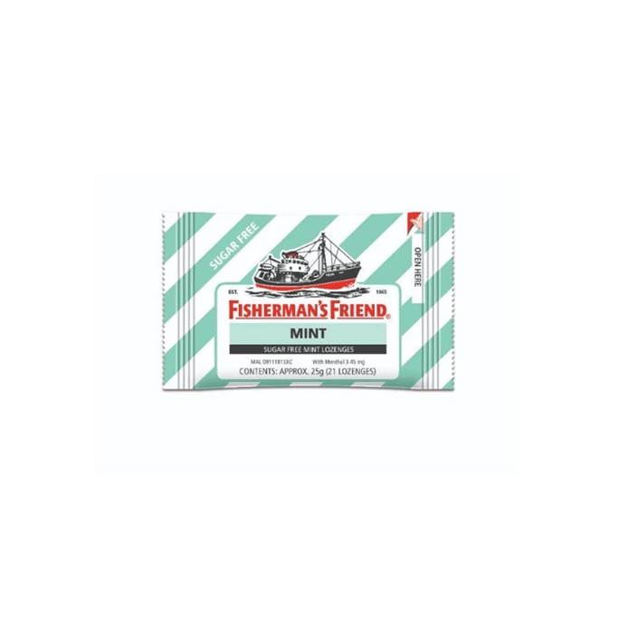 【馬來西亞直郵】 英國 FISHERMAN'S FRIEND 漁夫之寶 薄荷味潤喉糖止咳糖 21粒裝