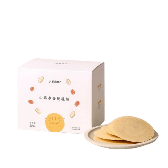 【中国直邮】 小羊森林 铁棍山药枣香脆脆饼干 儿童零食健康小吃营养孩子单独包装 200g 