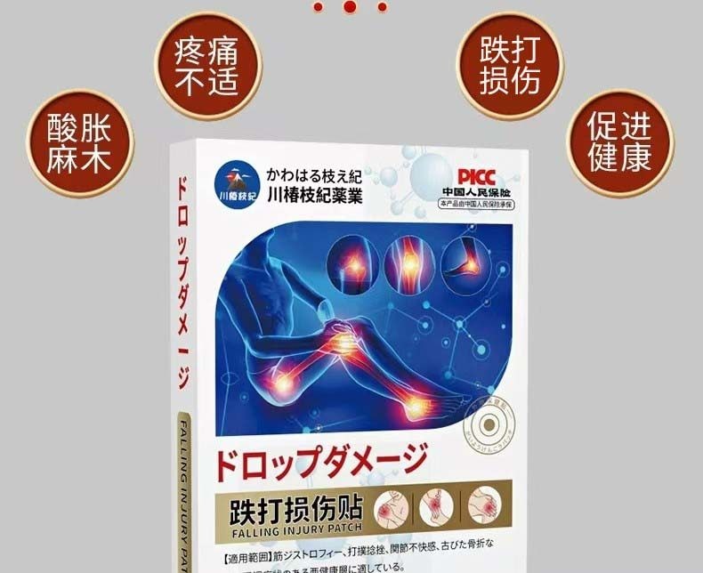 德士康 跌打损伤贴 用于舒筋活络 关节止疼 颈椎贴 通络膏药贴 手腕手指疼痛贴 舒畅筋脉 四肢麻木膏  肌肉拉伤扭伤修护贴 家用应急护理贴 运动磕碰日常劳损舒缓神器12贴