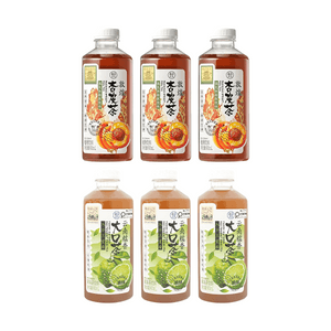 Thé parfumé au riz gluant du Yunnan + Thé à la peau d'abricot de Dunhuang, 900 ml*6 【2 saveurs 6 paquets combinés】