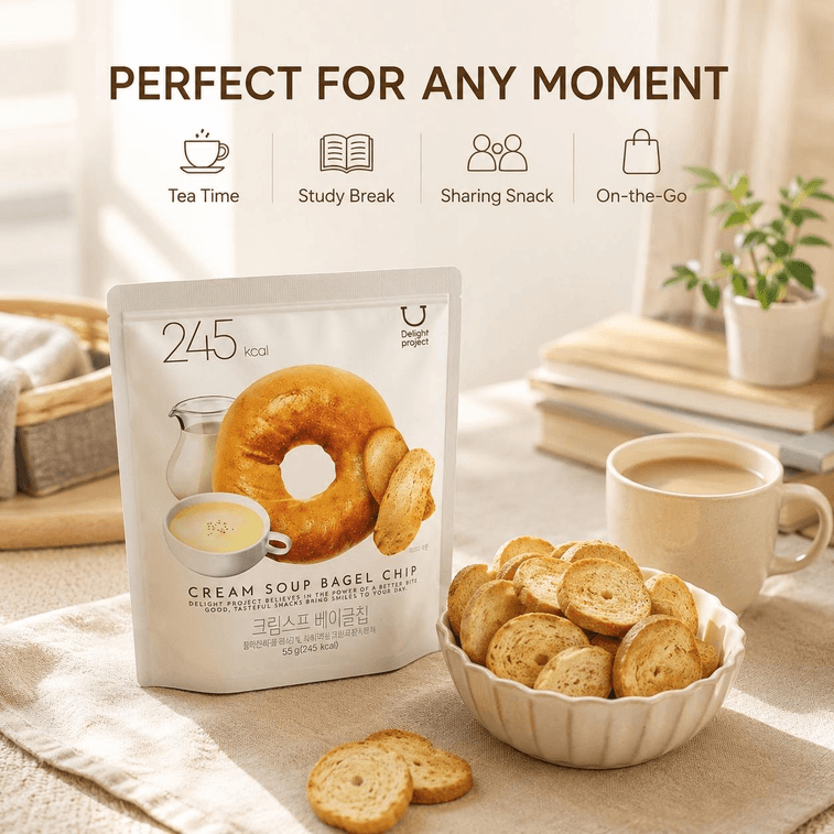 Olive Young Cream Bagel Chip # Cream 55g 5