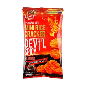 Younger Farm Mini Rice Cracker Devil Spicy Flavor,2.11 oz