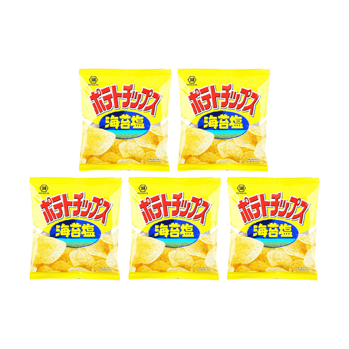 日本KOIKEYA湖池屋 平切薯片 海苔盐味 28g*5【5包装】