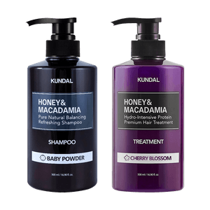 허니앤마카데미아 하이드로 인텐시브 프로틴 프리미엄 네이처 트리트먼트 #베이비파우더 500ml +샴푸 500ml