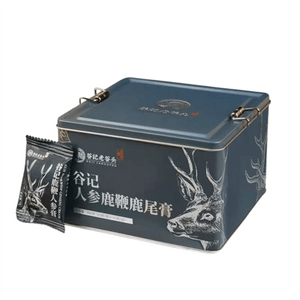 【中国直邮】 谷记老谷头 人参鹿鞭膏鹿尾膏10g*30袋/盒 男性鹿参膏枸杞鹿茸鹿血正宗鹿鞭丸滋补品