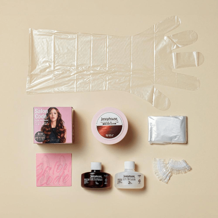 韓國 JENNY HOUSE 4CB Glam 巧克力色 Glam 染髮劑 140ml 韓國明星【高旻示】同款男女沙龍無氨植物染髮劑蓋白護髮 染護一體 5