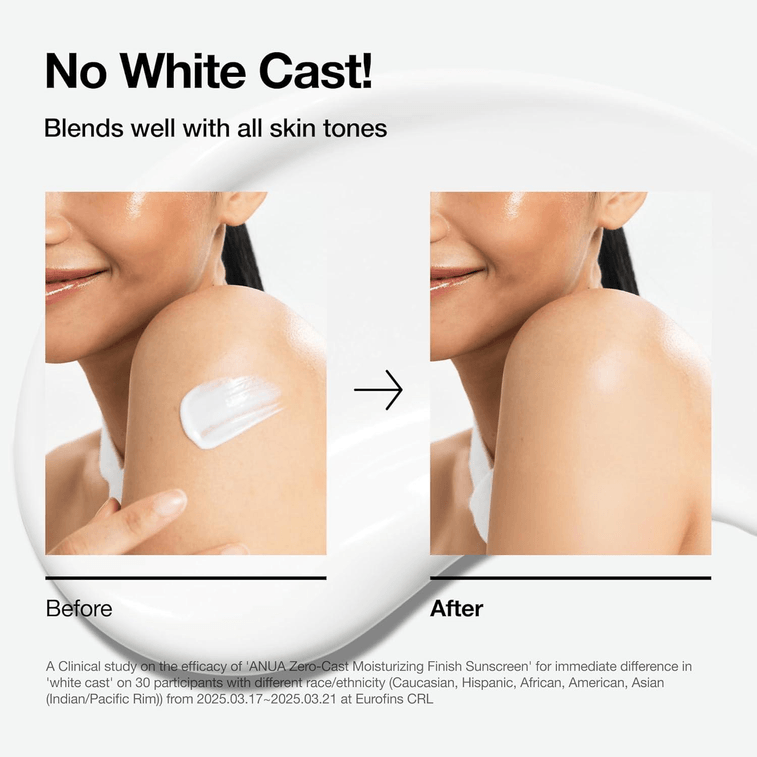 아누아 제로 잔여물 모이스춰라이징 선스크린 한국산 SPF50+ PA++++ 3