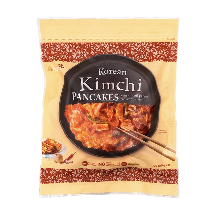 Korean Kimchi Pancakes Frozen Snack 300g