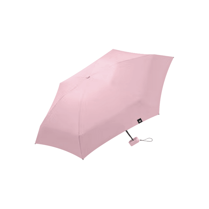 Portable Series Six Folding Flat UV Protection Umbrella Pink