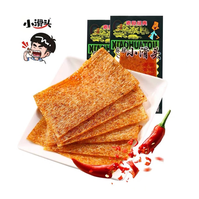 XIAOHUATOU Spicy Gluten Thin Spicy Slices Spicy Strips 18g / bag