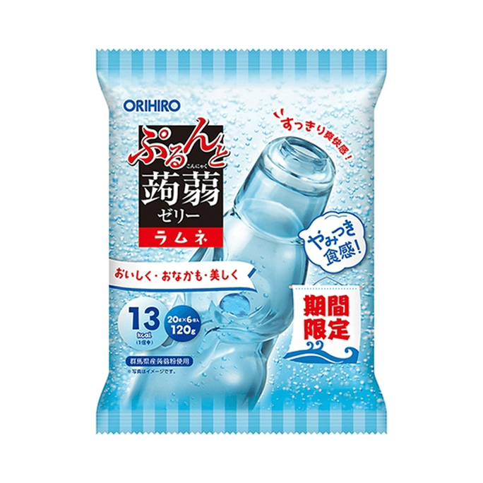 ORIHIRO Purunto Konjac Jelly (2024 Limited Edition Ramune Flavor) 6 pcs