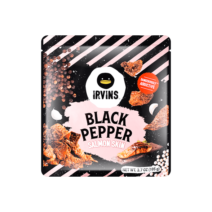 Black Pepper Flavor Salmon Skin Snack 105g