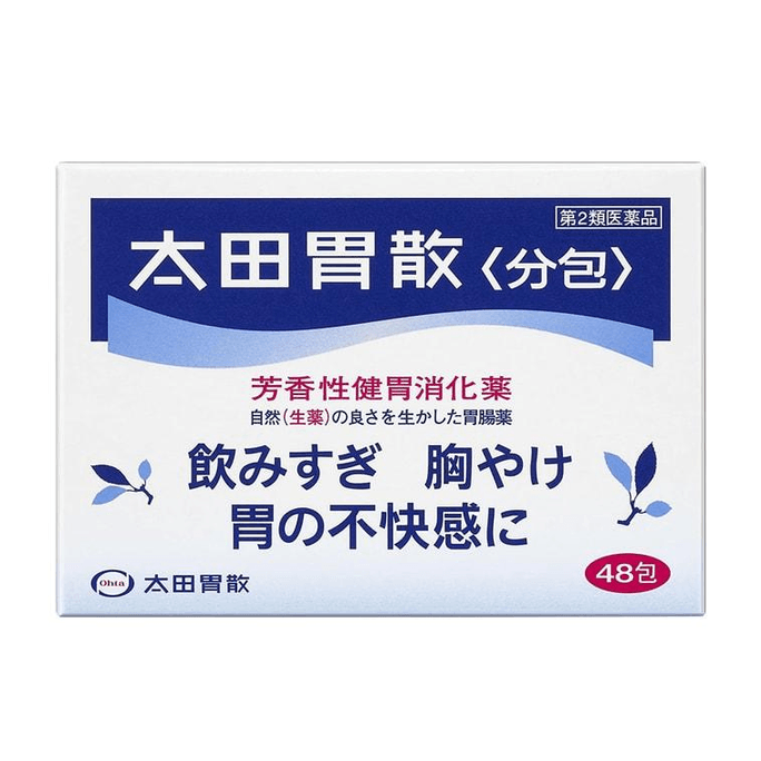 복통, 산성, 복부 팽창, 소화불량 및 위장 건강을 위한 오타스 이산(Isan)(48포)