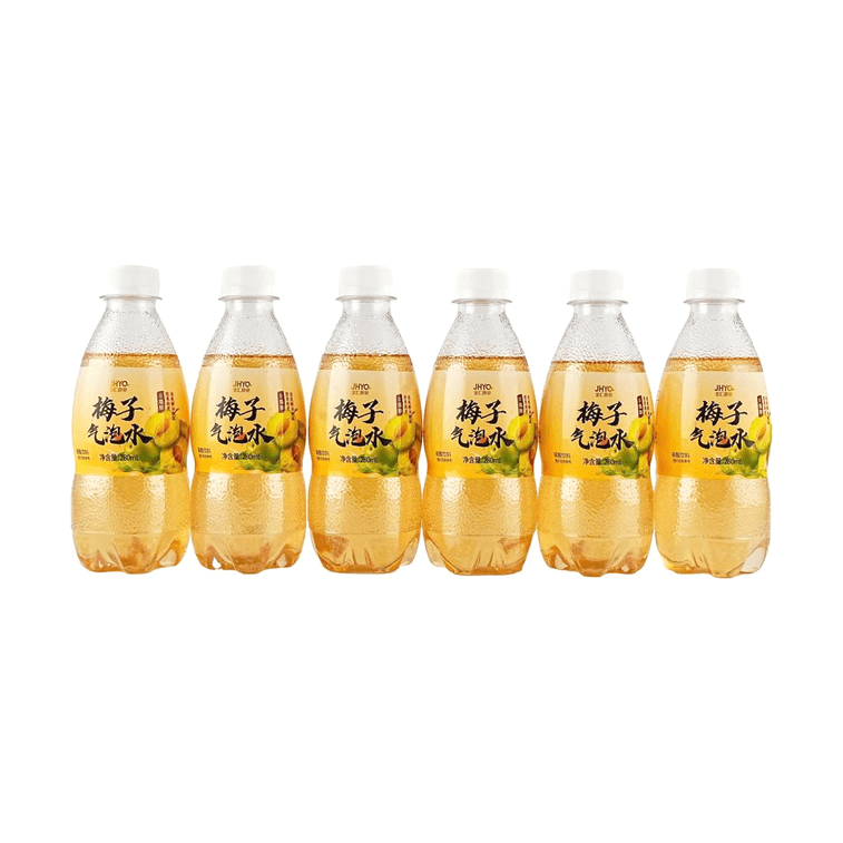 Plum Sparkling Water,Plum Juice Carbonated Drink, 9.46 fl oz*6 Bottles【0 Fat】 3