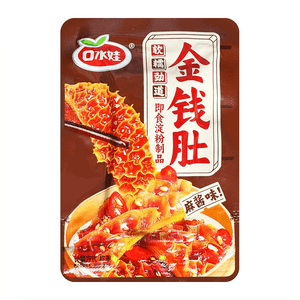 【中国直邮】  口水娃 金钱肚魔芋素毛肚麻酱味10g*2袋