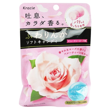 【日本直邮】Kracie嘉娜宝 香体软糖 接吻约会吐息糖果 32g 玫瑰香