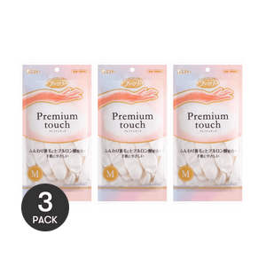 日本ST鸡仔牌 玻尿酸 指尖强化 清洁手套 #M号 添加玻尿酸绒里 长时间穿戴不干涩【超值3双】