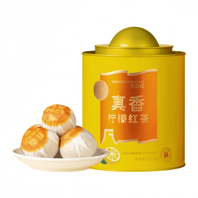 【中国直邮】 万山红 柠檬红茶调味茶小青柑果茶叶200g*1罐