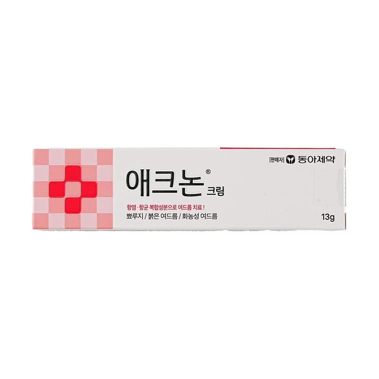韩国 DONGA PHARM 东亚制药 Acnon祛痘乳膏 13g 祛痘净痘 抗痘菌直击痤疮 修复痘印 嫩滑肌肤 敏感肌可用 4