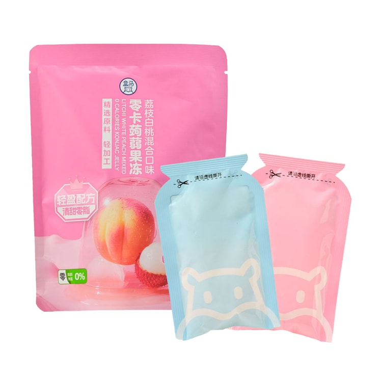 FRESHIPPO ヘマ ゼロカロリー こんにゃくゼリー（ライチ味＋白桃味