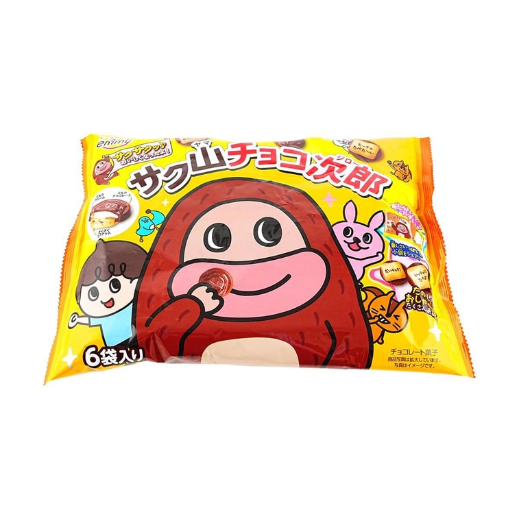 日本SHOEI DELICY 奶油夾心巧克力餅乾 96g【超萌巧克力次郎造型】 4