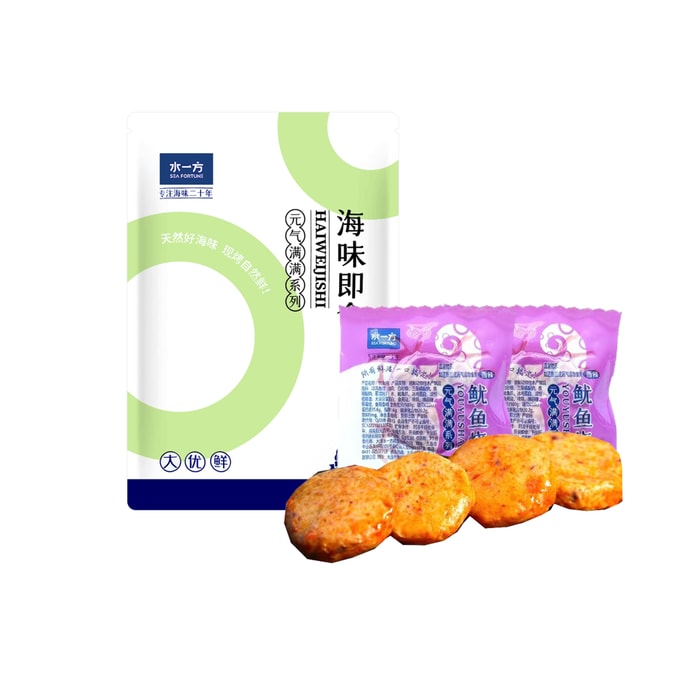 Spicy squid Braised fish Tofu squid ball Seafood snacks Internet celebrity style spicy flavor 200g