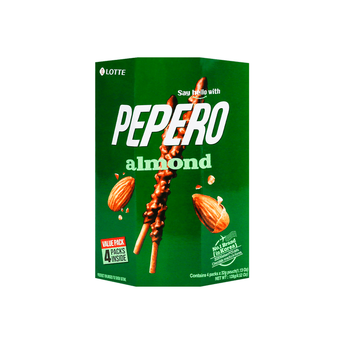 Pepero Almond and Chocolate Big Pack Set 128g