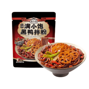 【中国直邮】 满小饱 武汉风味黑鸭拌粉黑鸭卤料米粉黑鸭煲新品294g*2袋