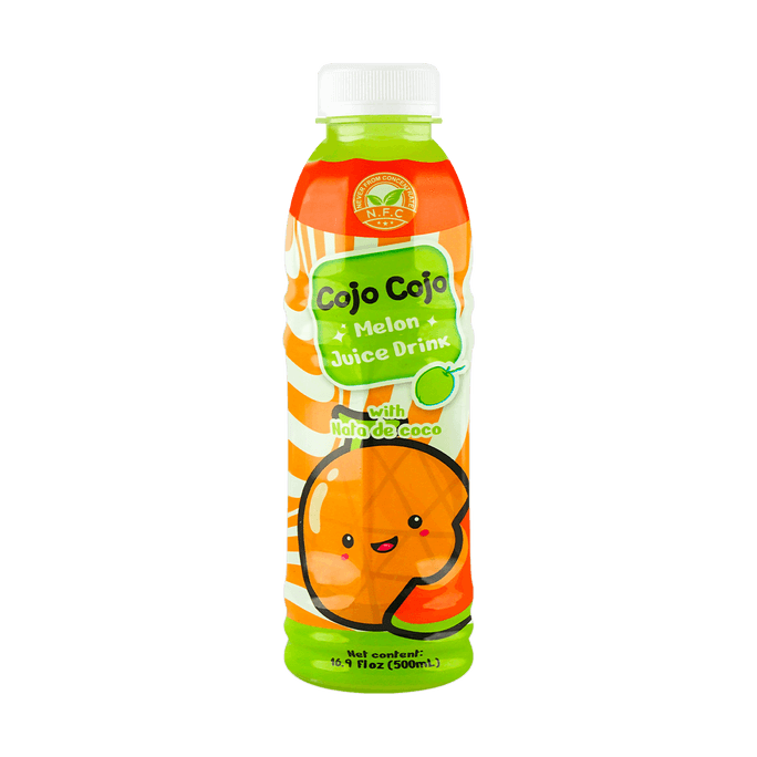 Melon Juice Drink with Nata De Coco (Coconut Gel) 16.9 oz