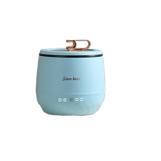 Household small rice cooker Rice cooker Multifunctional rice cooker 1.8L 110V US standard sky blue