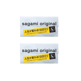 日本SAGAMI相模 002大码超薄安全避孕套 10个入*2【超值2盒装】 成人用品