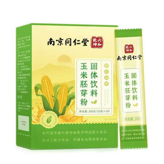 【中国直送】南京同仁堂コーン胚芽粉末、食事代替粉末、オリゴペプチド配合固形飲料。血圧降下、血管拡張、抗がん、抗炎症作用などの効果があります。100g/箱