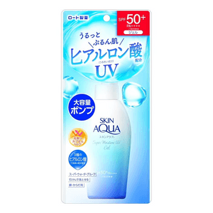 ロート製薬 スキンアクアUV スーパーモイスチャライジングジェル SPF50+ PA++++（ポンプ式） - 新バージョン