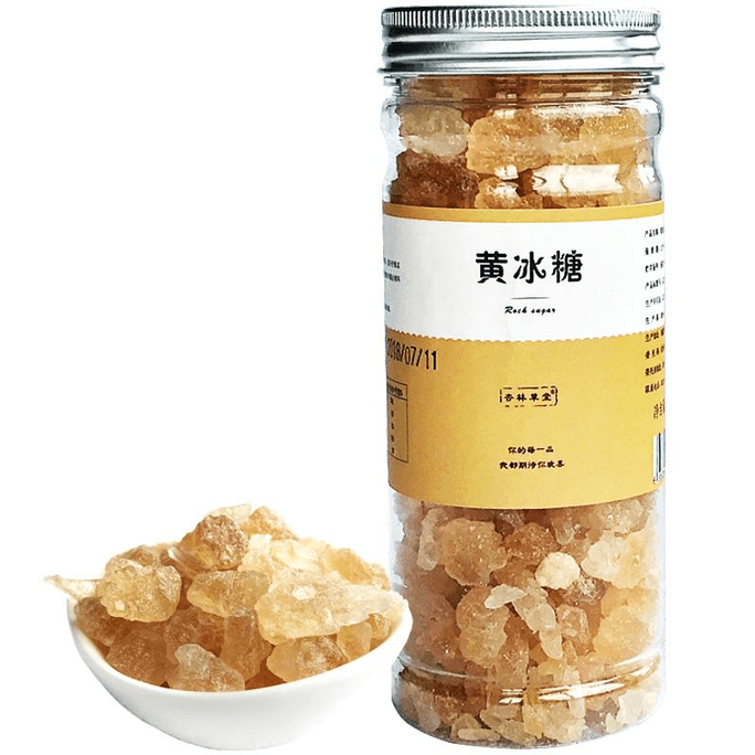 【中国直邮】杏林草堂花茶伴侣小粒老冰糖黄冰糖土冰糖多晶冰糖调味 250g*1罐装